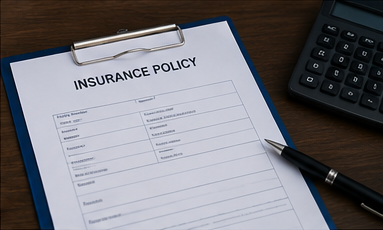 Insurance policy document showing transport coverage liability and cargo protection details